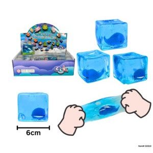 Squishy Sugar Ice Cube w/ Fish