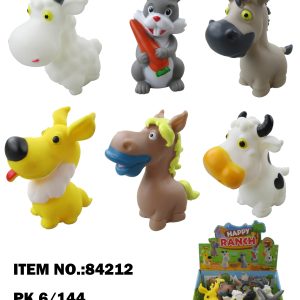 5 SQUEAKY FARM ANIMAL