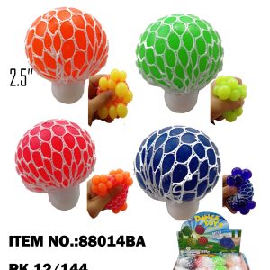 Neon 2.5in Mesh Squeeze Ball