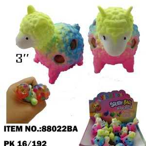 Rainbow Squeeze 3.5in Alpaca with Beads