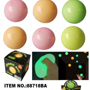 GLOW-IN-THE-DARK MINI SMOOSHY BALL
