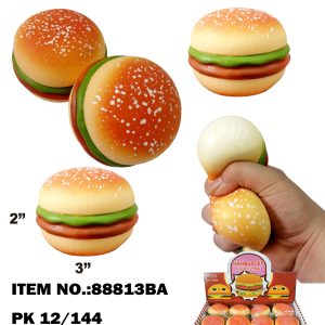 3 HAMBURGER SQUEEZE BALL