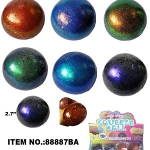 2.75  GLITTER SQUISH BALL