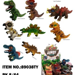 JUMBO SQUEEZE Assorted DINOSAUR WITH SOUND  8/64PCS