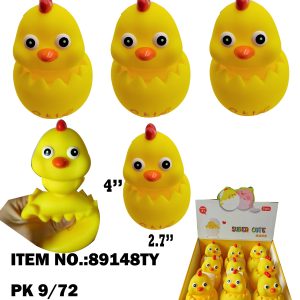 4 TPR SQUEEZE N POP UP HEAD CHICKEN