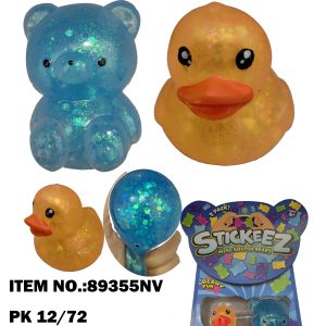 Mini Squeeze & Sticky Duck & Bear