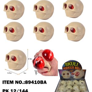2.7 Squeeze White Skull Head