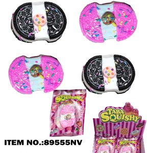 TABA Squishy Wire-Drawing Oreo Cookie with Lollipop