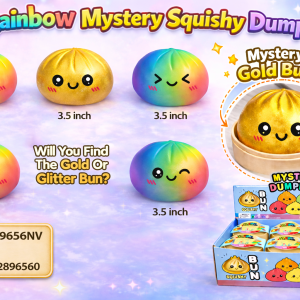 3.5 Squishy Rainbow Mystery Dumpling with Steamer