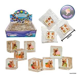 Capybara Squishy Ice Cubes 4 Pk